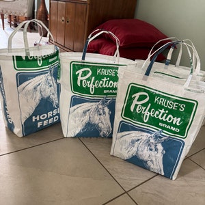 Recycled Horse Feed Tote Bag