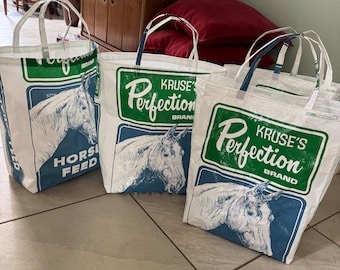 Recycled Horse Feed Tote Bag