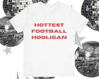 Camiseta "Hottest Football Hooligan" de la Eurocopa de fútbol de Inglaterra 2024 para mujer.