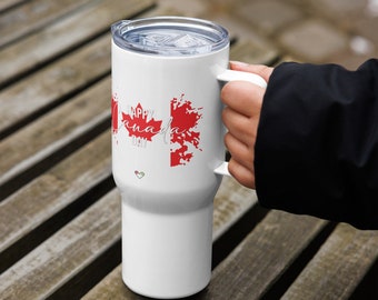 Happy Canada Day Travel mug with a handle