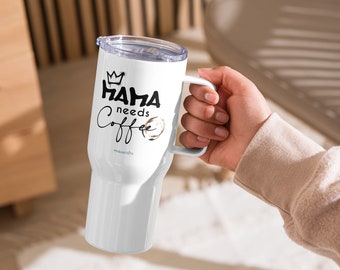 Mama Needs Coffee / Mothers Day Travel mug with a handle