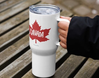 Canada Day Travel mug with a handle