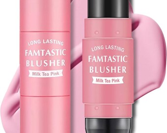 Cream Blush Stick with Brush,Waterproof Blush Makeup