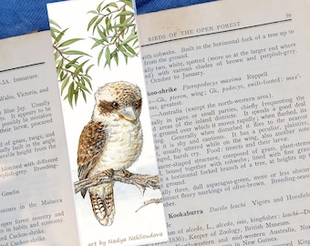 Kookaburra Lesezeichen - Australischer Vogel Druck