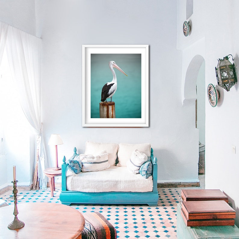 Pelican Photo Print Nautical Decor, Pelican Art Print, Coastal Living