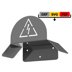 延長コードホルダーカットファイル壁掛けハンガーDXF SVGプラズマレーザーカットファイル