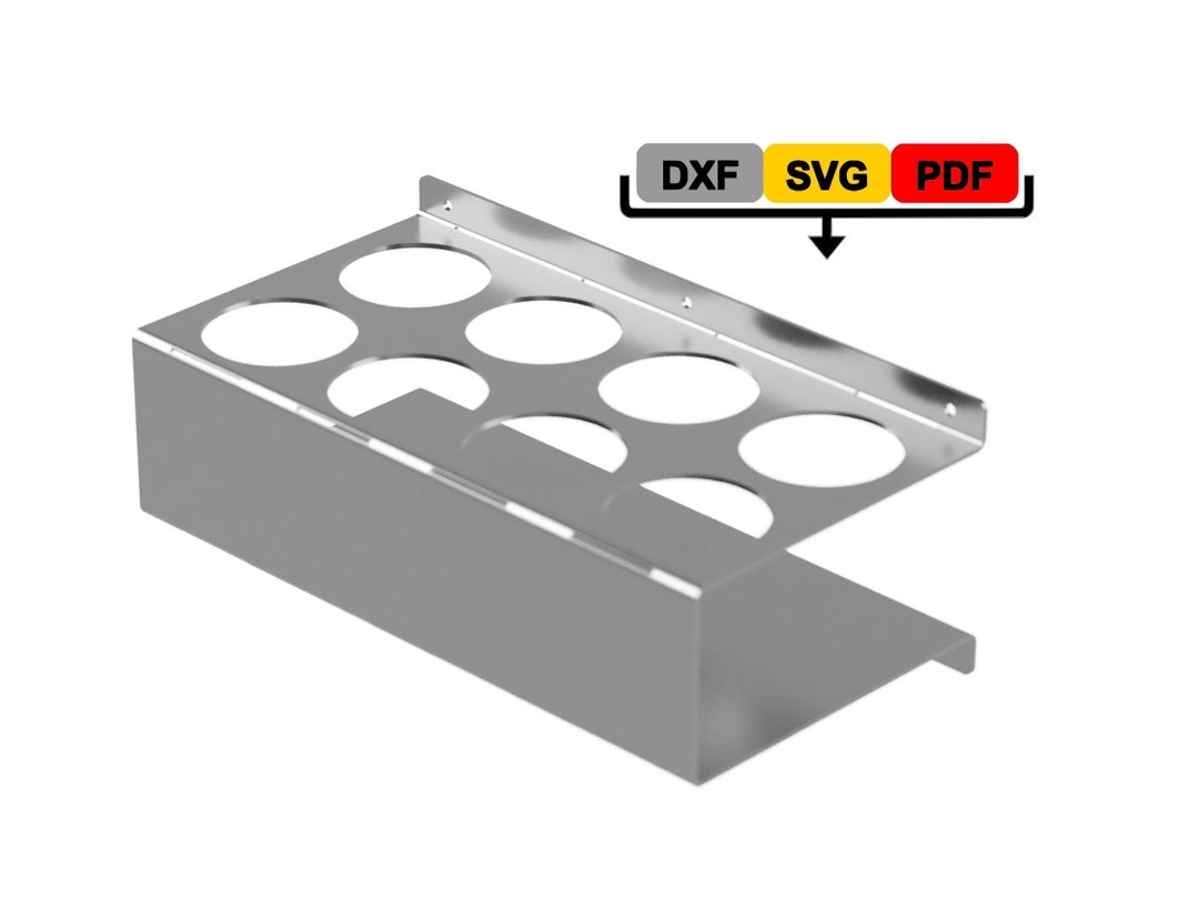 8 Spray Can Holder Cut Files Wall Mount Spray Hanger DXF SVG Plasma ...