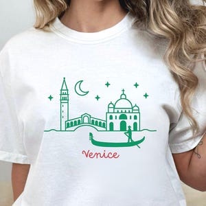 Venice - Italian Shirt - Italy Tee - Venezia Shirt - Italy Travel Line Art Tee - Euro Trip Shirt  Venezia Italia Shirt - Italy Souvenir