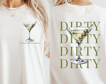 Koszulka dla przyszłej panny młodej, koszulki na wieczór panieński, gadżety ślubne, koszulka z brudnym martini, prezent na martini, prezent przedślubny, koszulka z martini