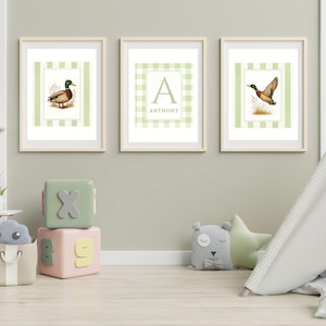 Mallard Duck Nursery Wall Art Set Duck Nursery Decor Baby Boy Nursery Print Vintage Duck Wall Art  Duck Poster Duck Art Vintage Duck Print