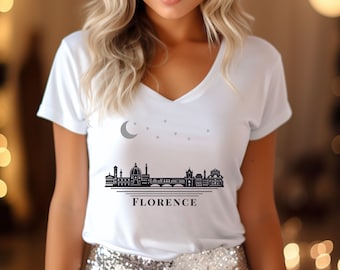 Italy Tshirt Florence  skyline Florence Italy Florence Tshirt  Italy Gifts  Florence Shirt  Ponte Vecchio  Italy Travel Shirt  Italian Shirt