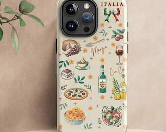 Collage Phone Case - Italy Phone Case - Summer Phone Case - Cool Phone Case - Mediterranean Summer Case - Food Phone Case - Italy Gift