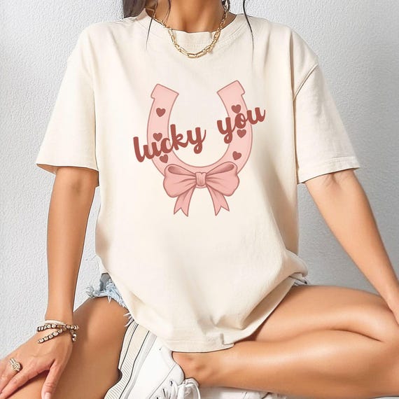 Lucky You Lucky You Shirt Gratitude Shirt Coquette Clothes Country