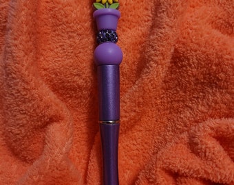 purple sunflower pot pen