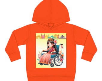 Toddler Hoodie Little Indian Girl in Wheelchair Sizes 2T-6T