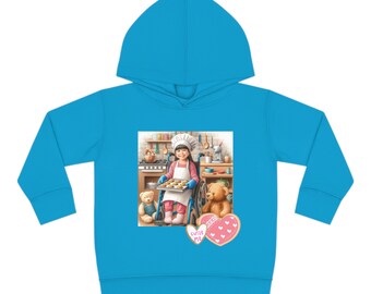 Toddler Hoodie Baker Girl in Wheelchair Sizes 2T-6T