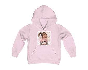 Sweat-shirt à capuche épais/ballerine pour jeune en fauteuil roulant