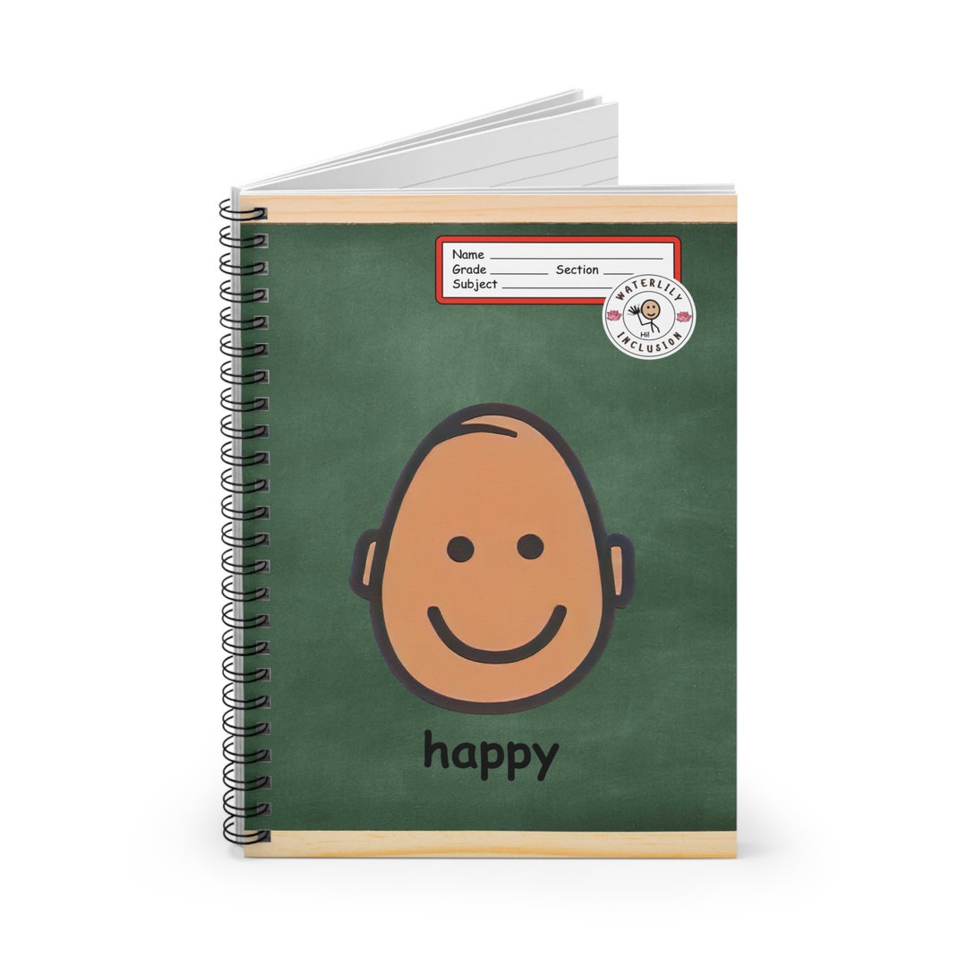PECS Happy Notebook Waterlily Inclusion Notebook 118 Pages Notebook ...