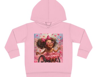 Toddler Pullover Fleece Hoodie/Ballerina in Wheelchair