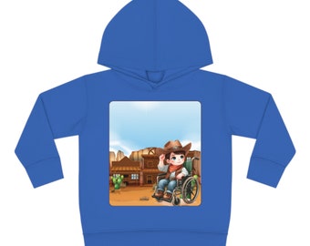 Sweat à capuche pour tout-petit Little Cowboy en tailles de fauteuil roulant 2 à 6 tonnes