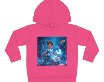 Sudadera con capucha polar para niños pequeños/Cenicienta en silla de ruedas