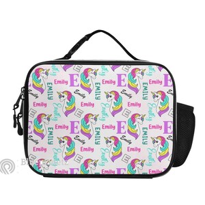 Personalisierter Name Kinder PU-Leder Schulrucksack, Lunch Box, Benutzerdefinierte Meerjungfrau 17 &#39;&#39; Rucksack, Schulgeschenk für sie, Tochter