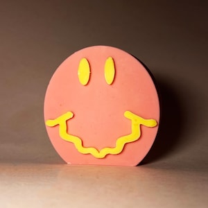 Smilye Face Coconot Soy Candle Event Decor Home Accent