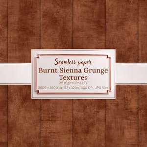 Burnt Sienna Grunge Textures, Seamless Digital Papers, Rust Distressed Backgrounds