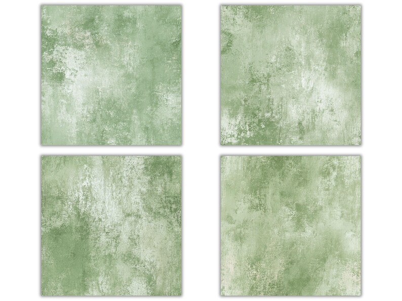 Subtle Distressed Sage Green Textures Seamless Digital Paper Pack ...