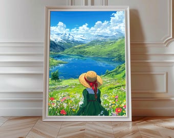 Sophie Hatter, Howl's Moving Castle Print, Ghibli Anime Art (Digital Download)