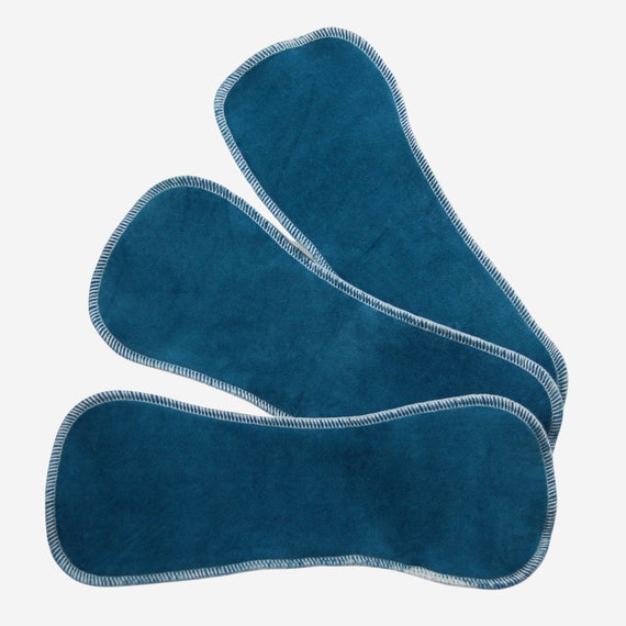 Set of 3 ZORB Teal Blue Boosters for Cloth Diapers - Sage Organic  display picture 1