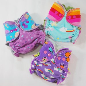Surprise-Me Bundle of 3 Wind Pro AI2 Cloth Diapers Pack of Three Made to Order Windpro Diapers Nappies Save Money Discount Mystery image 10