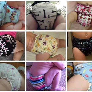 Made to Order Coth Diaper or Cover Smiling Sushi You Pick Size and Style Double Brushed Poly Lycra image 8