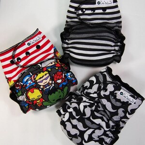 Surprise-Me Bundle of 3 Wind Pro AI2 Cloth Diapers Pack of Three Made to Order Windpro Diapers Nappies Save Money Discount Mystery image 2