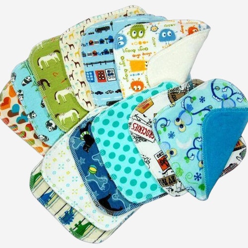 Best Cloth Diaper Wipes Thick Baby Washcloths Set of 12 Etsy