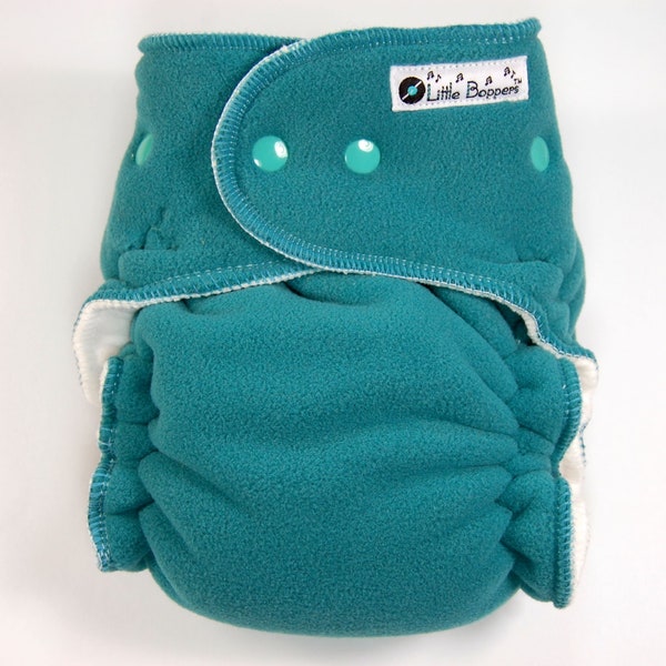 Overnight Cloth Diaper Made to Order Extended-Use Wind Pro AI2 - Laguna with Aqua Trim- You Pick Size- WindPro Nighttime Sleep Nappy