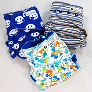 Surprise-Me Bundle of 3 Wind Pro AI2 Cloth Diapers Pack of Three Made to Order Windpro Diapers Nappies Save Money Discount Mystery image 5