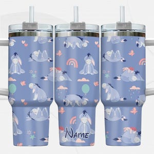 Custom Eeyore 40oz Tumbler, Disney Eeyore Stainless Tumbler, Magic Kingdom Tumbler Cup, Pooh And Friends Tumbler Women, Valentine Gift