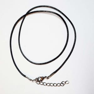 Neck Cord Necklace: Vegan Cotton or Polyester with Lobster Clasp