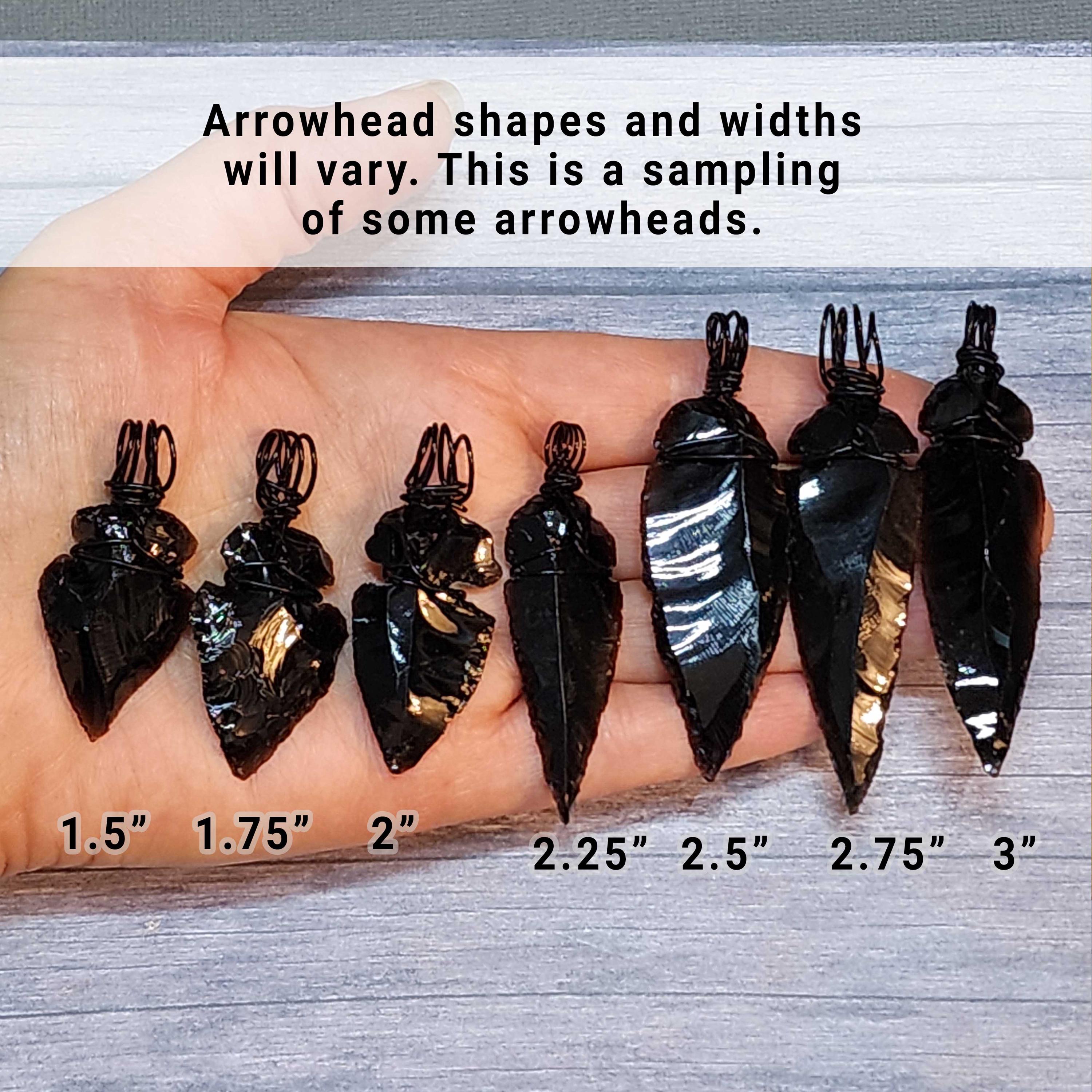 5pcs Glass Obsidian Mini Arrowheads Point Crystal For Home Décor