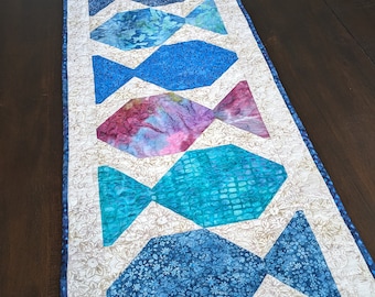 Batik Fish Tablerunner