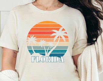 Unisex Florida Vacation Tshirt / Retro Florida State Graphic Tee / Beach Tshirt / Orlando Shirt / Summer Vacation Tshirt / Cruise Vacation