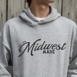 Midwest Sweatshirt Established Year Minnesota Hoodie Wisconsin Pullover for Midwest Girls Minnesota State Pride Gift for Her