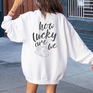 Wie glücklich sind wir Sweatshirt Musik Texte Ace of Hearts Glückliche Countrymusik Shirt übergroße Hoodie Tween Mädchen Geschenk für Jugendliche