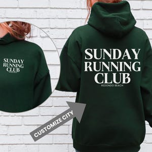 Sunday Running Club Hoodie Runner Gift For Joggers Running Sweatshirt Marathon Shirt Saturday Run Club Fitness Gift For Men Wellness Shirt