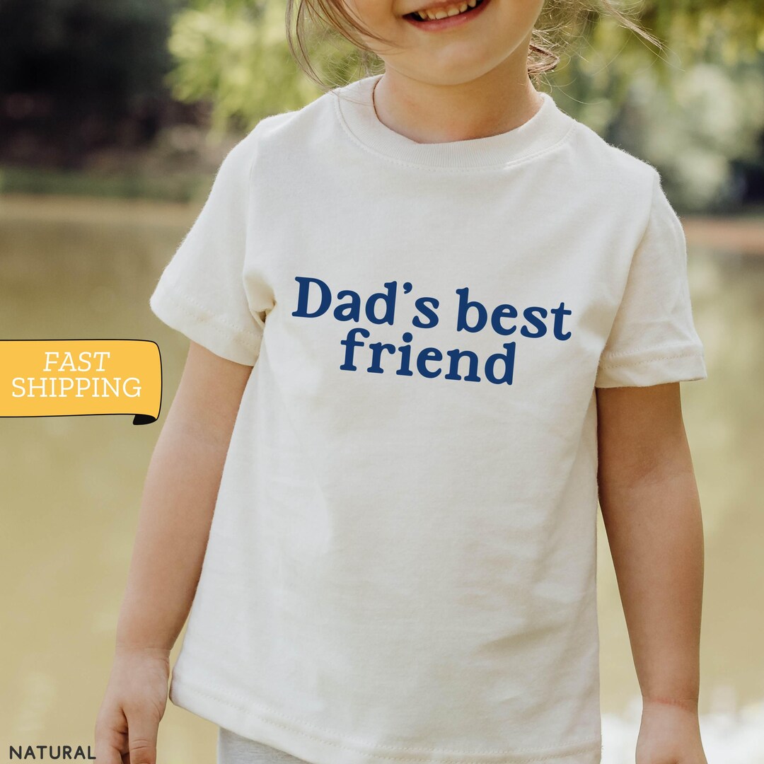 "My Best Friend Is Papa" Toddler T-Shirt - Father's Day Boy Girl Clothing