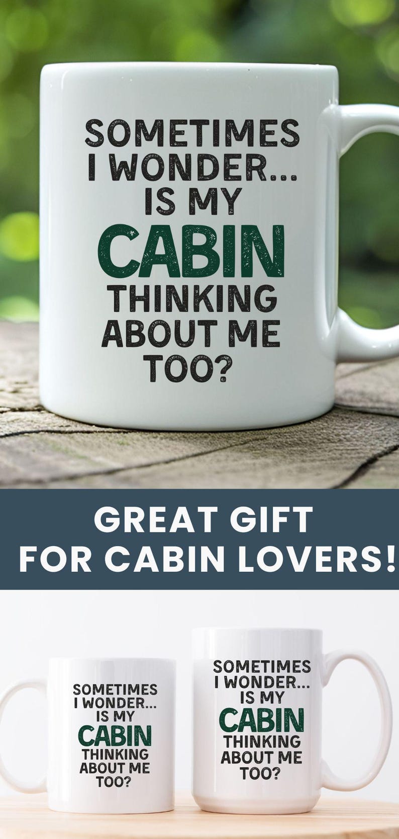 Cabin Lover Gift Mug Funny Cabin Decor Gift Ideas For Cabin Lakehouse Decor Does My Cabin Miss Me Too Decor Lakelife Gift Cabin Life Gifts