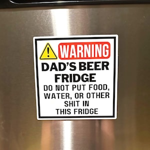 Dads Beer Fridge Magnet Gift Beer Lovers Do Not Touch Man Cave Gift Funny Personalized Sign For Dad Birthday Humor Gag Gift Garage Fridge