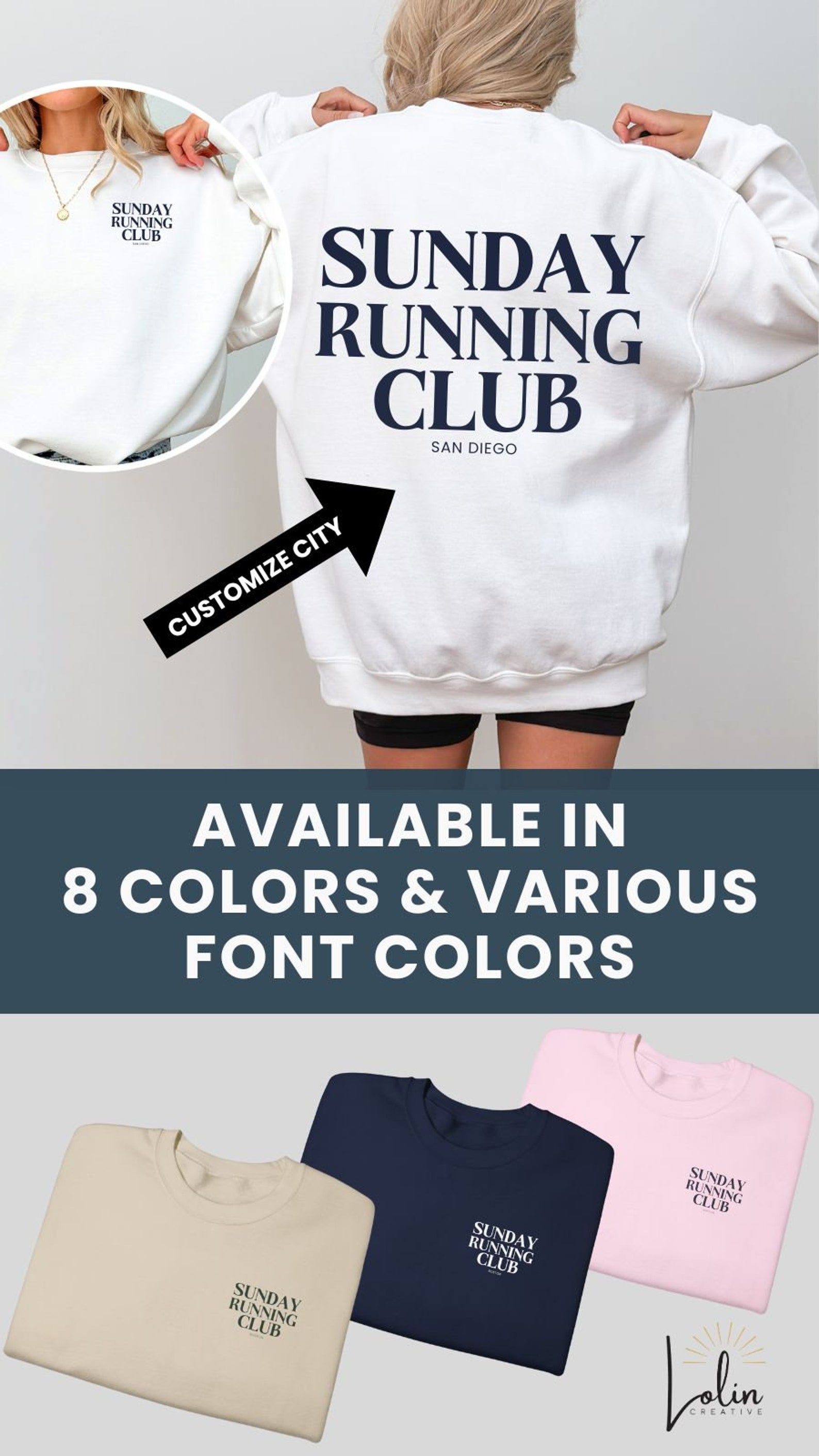 Custom Sunday Running Club Hoodie Personalized Gift for Runner Fathers ...