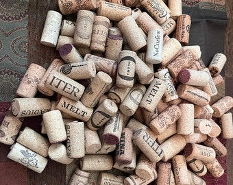 Wine Corks Upcycled Craft Supply  130 count